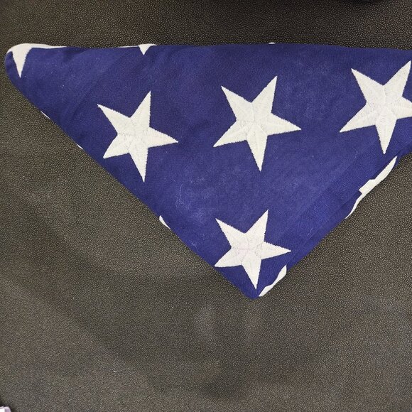 NEW VALLEY FORGE BEST 100% COTTON BUNTING AMERICAN FLAG - VETERAN CASKET 9.5'x5' - Picture 1 of 16